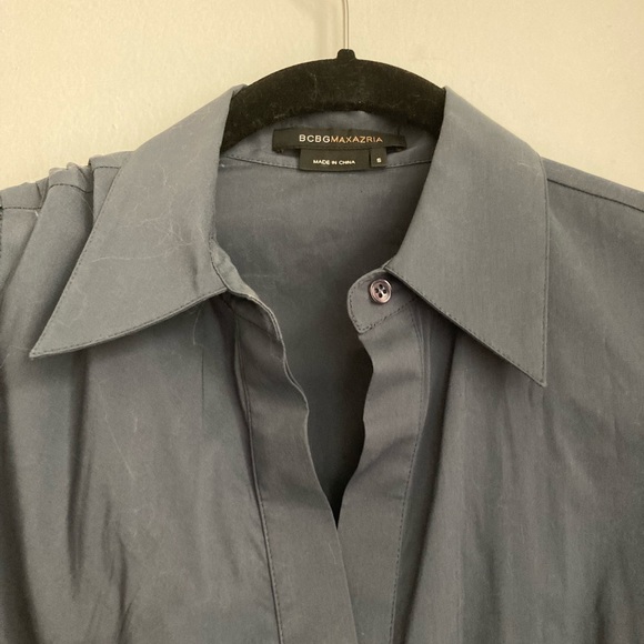 BCBG Graphite Grey Wrap Top in Great Condition - Picture 5 of 8